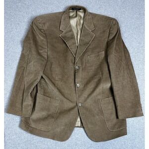 Bill Blass Blazer Mens 44 Regular Corduroy Sports Coat Classic Jacket Pockets